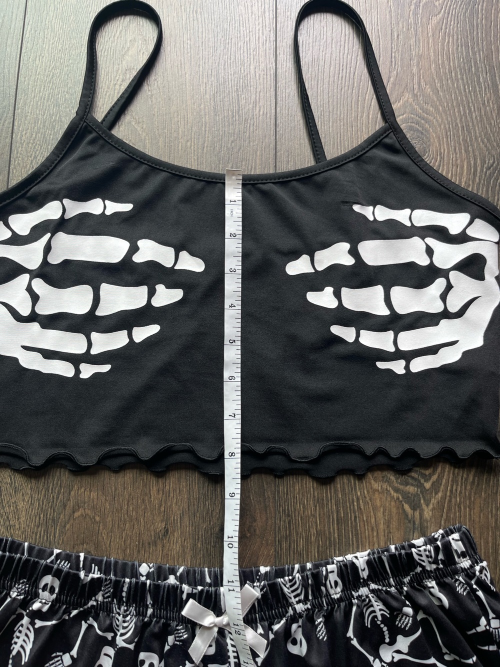 Skeleton Print Pajama Set - Picture 4 of 11